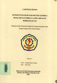 Image of Sensor Pengukur Parameter Listrik 3 Phasa Dengan Beban Lampu 600 Watt Berbasis Blynk