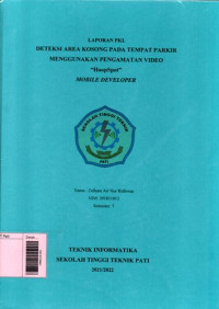 Image of Deteksi Area Kosong Pada Tempat Parkir Menggunakan Pengamatan Video 