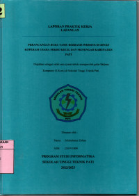 Image of Perancangan Buku Tamu Berbasis Website Di Dinas Koperasi Usaha Mikro Kecil dan Menengah Kabupaten Pati