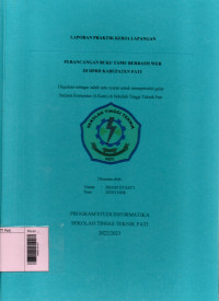 Image of Perancangan Buku Tamu Berbasis Web Di DPRD Kabupaten Pati