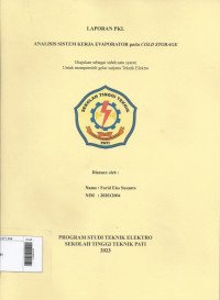 Image of Analisis Sistem Kerja Evaporator pada Cold Storage