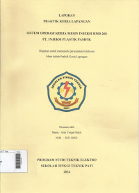 Image of Sistem Operasi Kerja Mesin Injeksi HMD 268 PT.Injeksi Plastik Pasifik