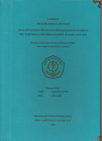 Image of Analisis Kinerja Pelayanan BPJS Kesehatan Internal RSU Sebening Kasih Sebagai FKRTL Di Kabupaten Pati