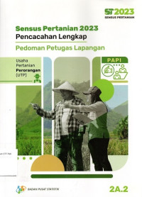 Image of Sensus Pertanian 2023 Pencacahan Lengkap : Pedoman Petugas Lapangan