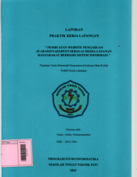 Image of Pembuatan Website Pengaduan Suara Disnaker Pati Sebagai Media Layanan Masyarakat Berbasis Sistem Informasi