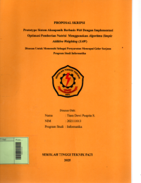 Image of Prototype Sistem Akuaponik Berbasis Web Dengan Implementasi Optimasi Pemberian Nutrisi Menggunakan Algoritma Simple Additive Weighting (SAW)