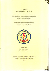 Image of Otomatisasi  Bagasse Freeder Boiler PT. LPI PG Pakis Baru