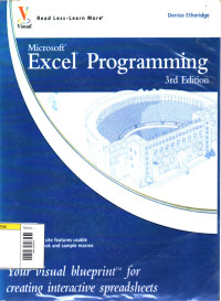 Image of Microsoft Excel Programming: Your Visual Blueprint for Creating Interactive Spreadsheets, 3rd Edition