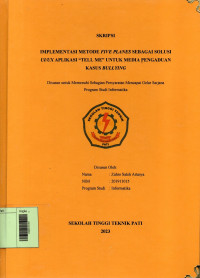 Image of Implementasi Metode Five Planes Sebagai Solusi UI/UX Aplikasi 