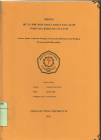 Image of Sistem Prediksi Harga Bahan Pangan Di Indonesia Berbasis CNN-LSTM