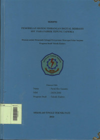 Image of Pemodelan Sistem Timbangan Digital Berbasis IOT Pada Pabrik Tepung Tapioka