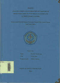 Image of Analisis Perencanaan Rooftop Off Grid Solar Panel Pada Gedung STTP Sebagai Alternatif Sumber Energi Listrik